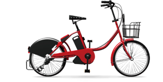 ドコモバイクシェア「真っ赤な電動自転車」